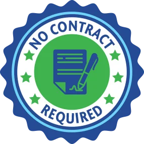 no contract required badge icon