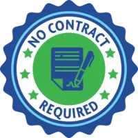 no contract required badge icon